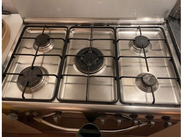 5-pits gasfornuis met oven