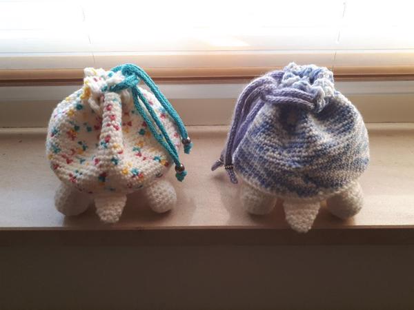 Kinderbuideltasjes handmade