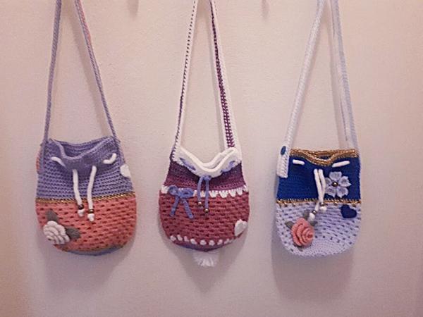 Kinderbuideltasjes handmade