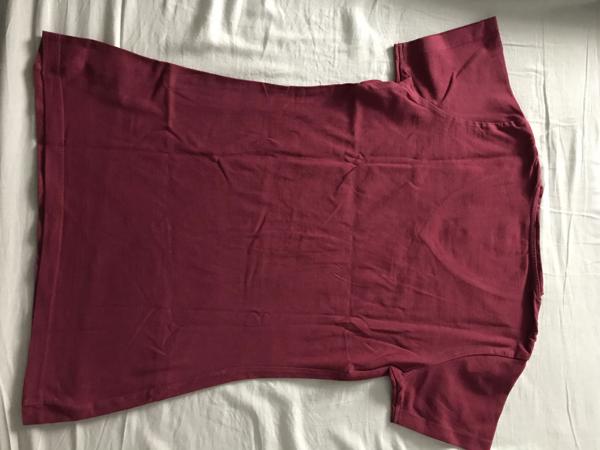 Bordeaux rood tshirt - Tail Twist (S/36)