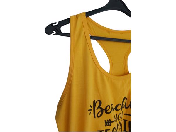 Sport tanktop geel zwart L