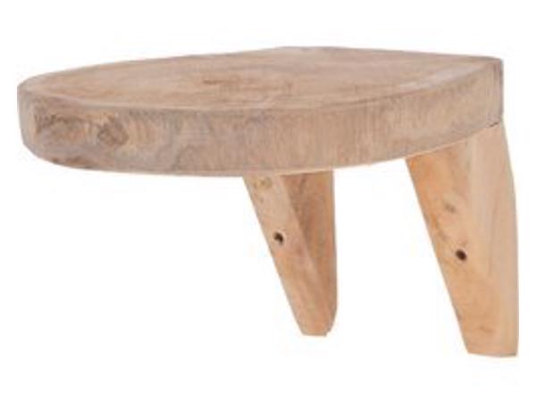 teak rack slide houten wand plank