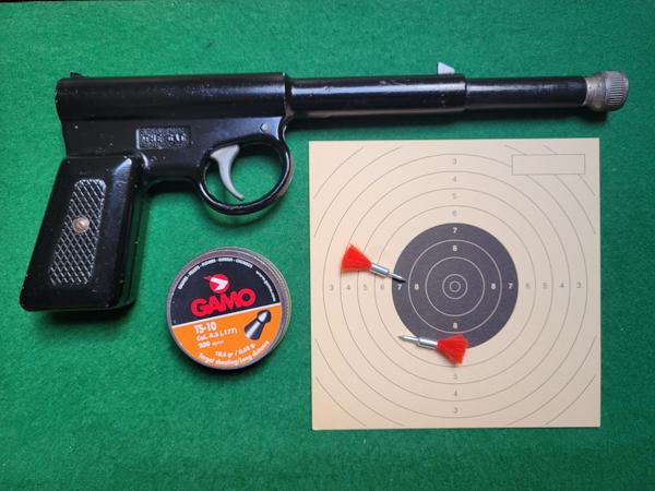 Vintage "The Gat" luchtpistool.