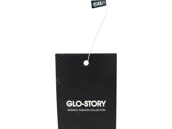 Glo-Story Slim-fit overhemd rood gestreept 6XL