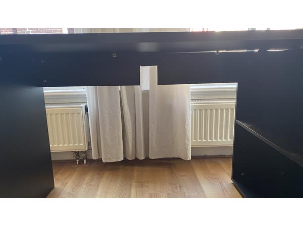 Hoekbureau Lex - zwart - 136x68x75 cm