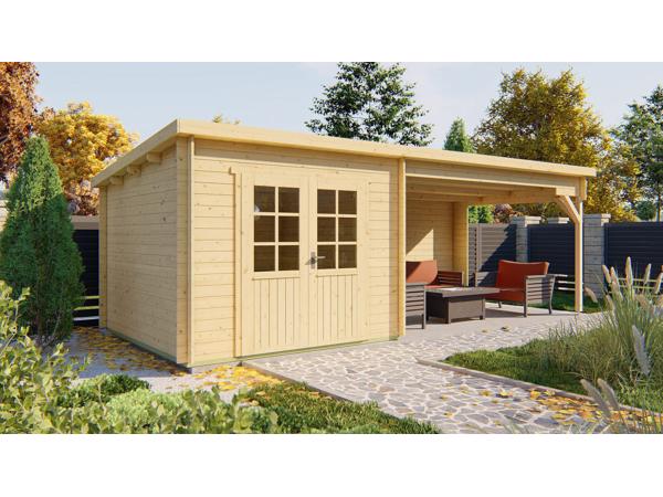 Blokhut - Tuinhuis Charlotta | 28 mm | vuren onbehandeld