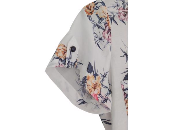 Metrofive bloemen tuniek shirt wit S