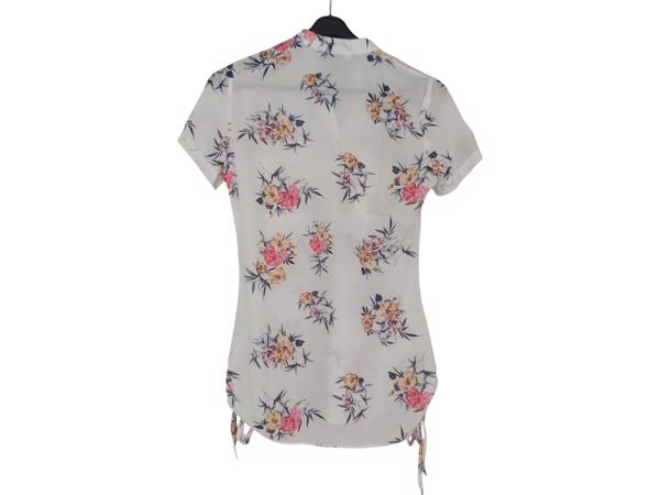 Metrofive bloemen tuniek shirt wit S