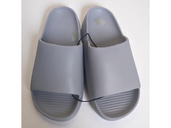 Heren slippers effen grijs 41