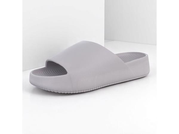 Heren slippers effen grijs 41
