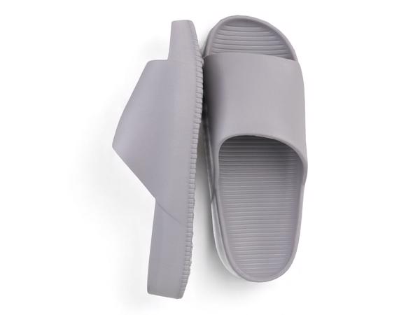 Heren slippers effen grijs 41