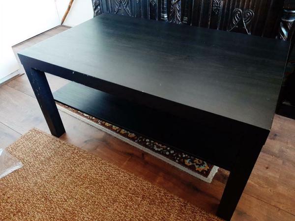 Ikea Lack salontafel zwart/bruin