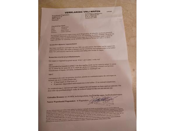 Te koop 6mm Flobert Pistool