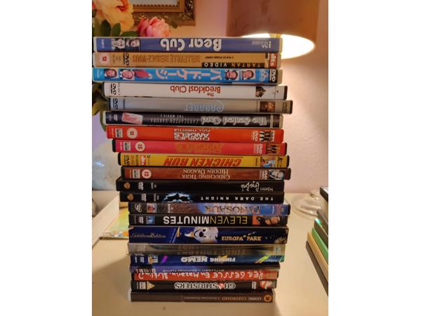 110 gebruikte DVDs (div. regios)