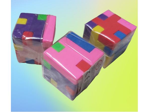 3x gum kubus puzzel 3x3cm