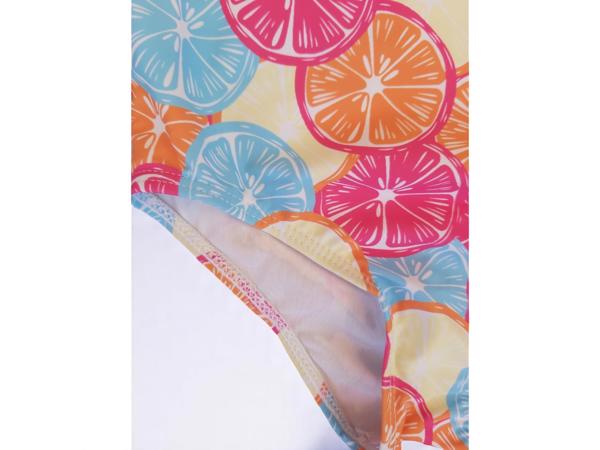 Meisjes badpak fruit meerkleurig 100 / 3-4 jaar