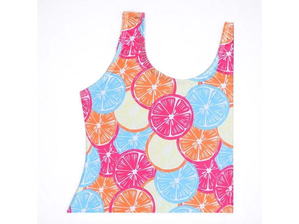 Meisjes badpak fruit meerkleurig 100 / 3-4 jaar