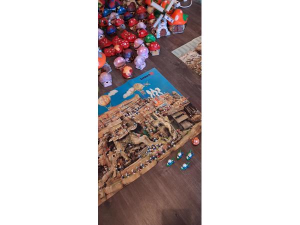 Enorme Smurfen verzameling huisjes, molens en veel meer