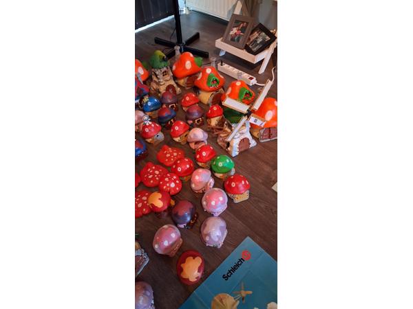 Enorme Smurfen verzameling huisjes, molens en veel meer