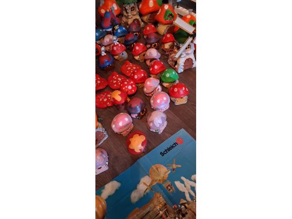 Enorme Smurfen verzameling huisjes, molens en veel meer