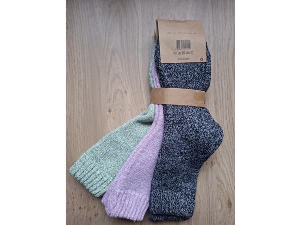 3 Paar Dikke Alpaka Wollen Sokken Maat 35-38