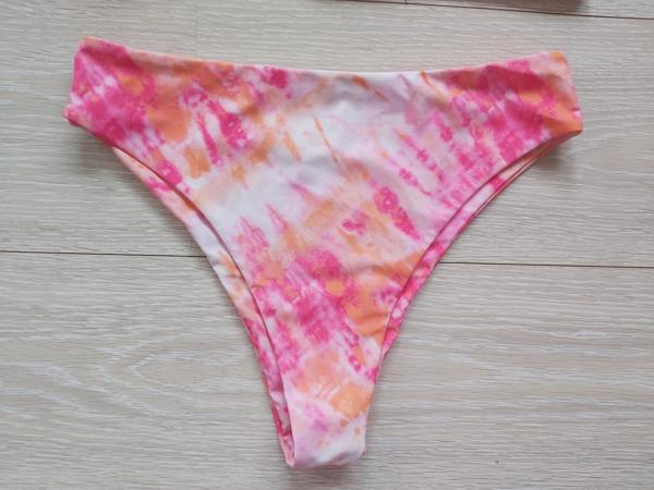 Bikini neon oranje roze L