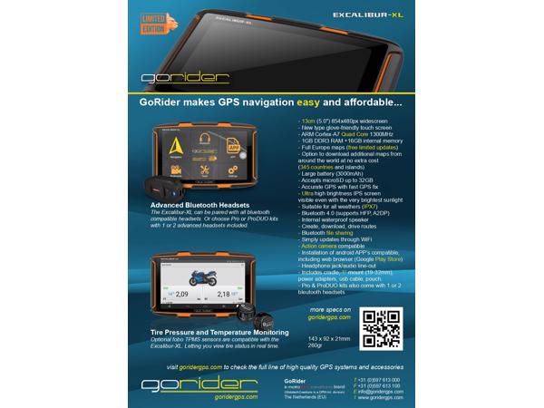 Navigatie Gorider / Excalbur-XL / Go easy