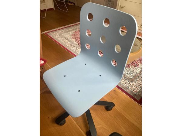 Blauwe bureaustoel