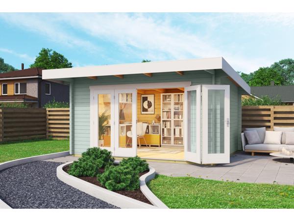 Blokhut Sussex 1 + Bifold Door 2600X1957
