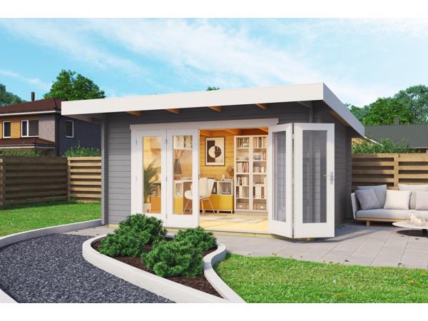 Blokhut Sussex 1 + Bifold Door 2600X1957