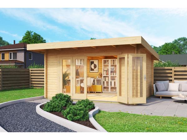 Blokhut Sussex 1 + Bifold Door 2600X1957