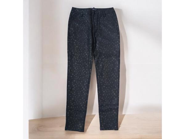 Drole de Copine stretchy zachte sterren broek zwart S