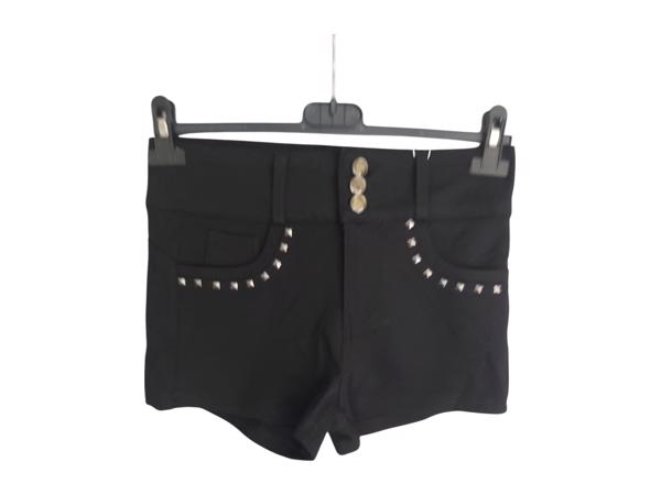 Daisy stretchy korte broek met studs zwart M