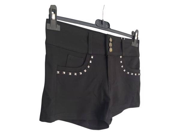 Daisy stretchy korte broek met studs zwart M