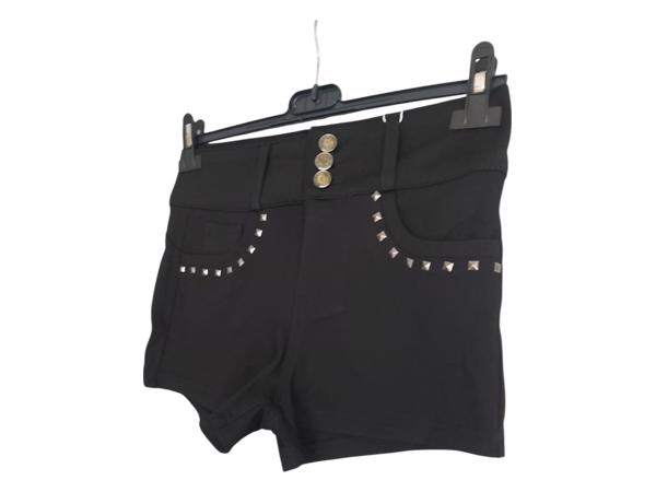 Daisy stretchy korte broek met studs zwart M