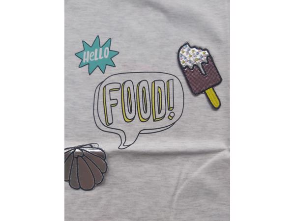 Glo-story t-shirt grijs hello food 134