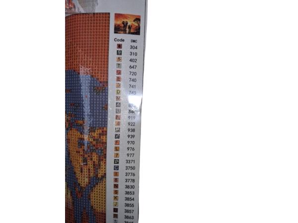 nr 61 Diamond painting olifanten 50x40cm (vierkant)