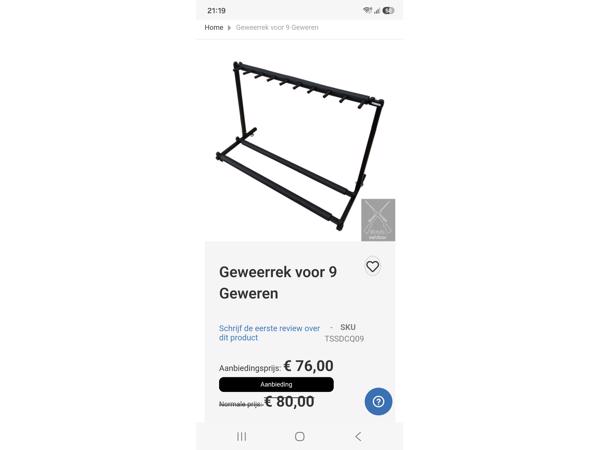 Black ops geweerrek voor 9 geweren