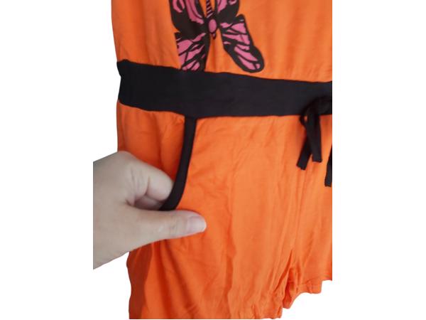 Playsuit offshoulder oranje XL