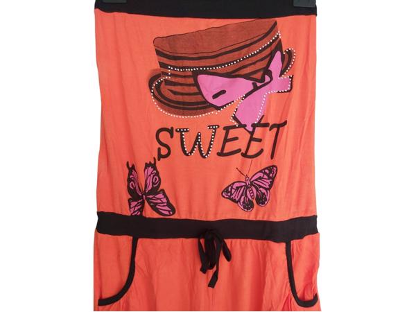 Playsuit offshoulder oranje XL