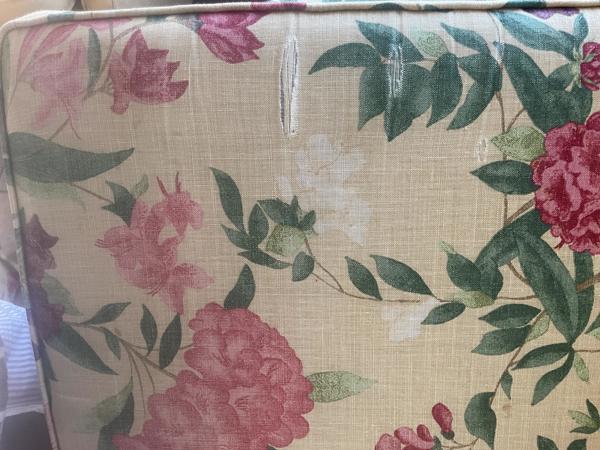 Fauteuil en footstool