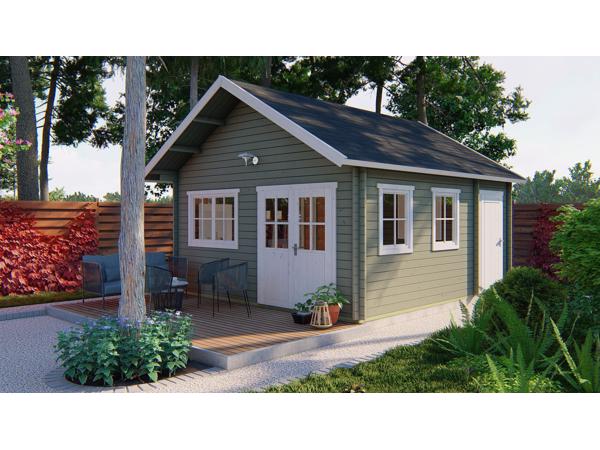 Blokhut - Tuinhuis Berlin | 44 mm | vuren onbehandeld