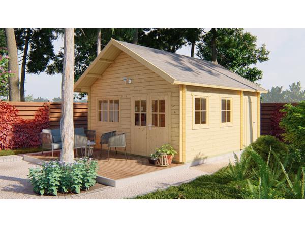 Blokhut - Tuinhuis Berlin | 44 mm | vuren onbehandeld