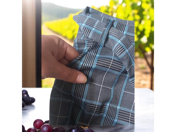 Geruite legging grijs blauw XL/XXL