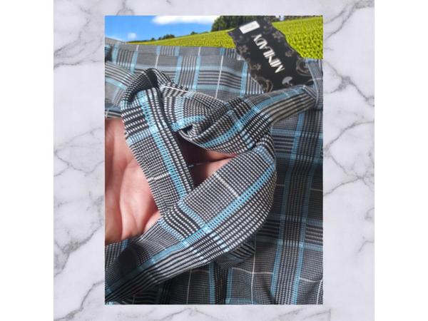 Geruite legging grijs blauw XL/XXL