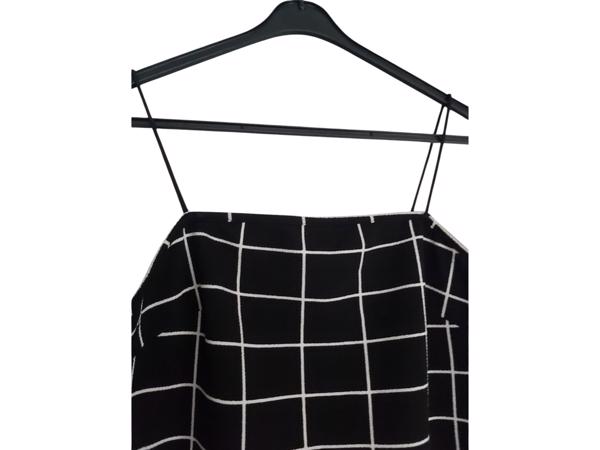 jurk geruit zwart wit M