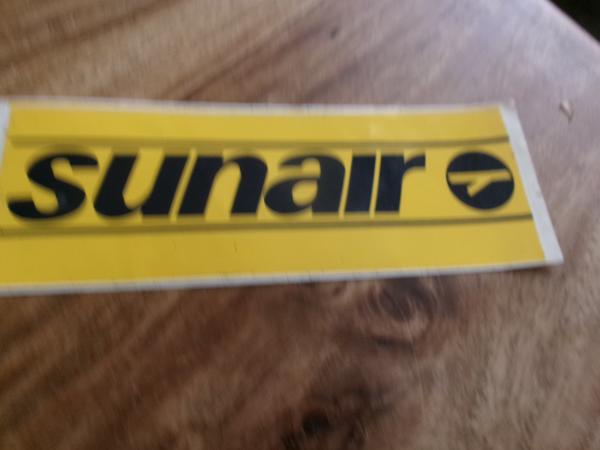 sticker Sunair  ( reizen)