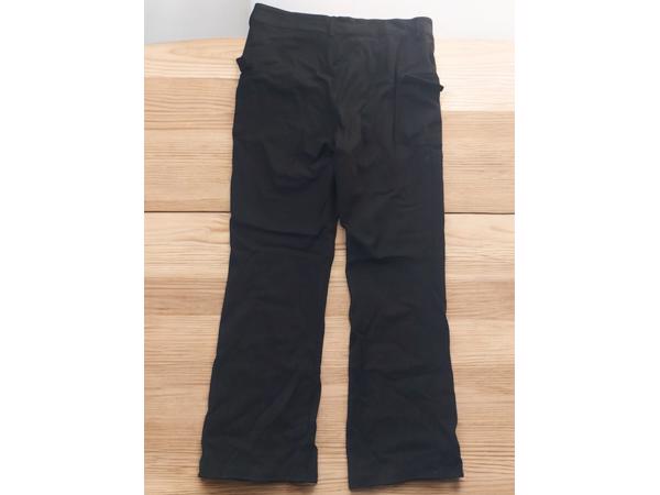 Stretchy zwarte cargo broek XL