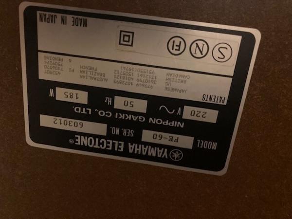 Orgel Yamaha Electone