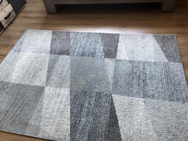 Vloerkleed licht blauw grijs